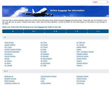 Tablet Screenshot of airlinebaggagecosts.com